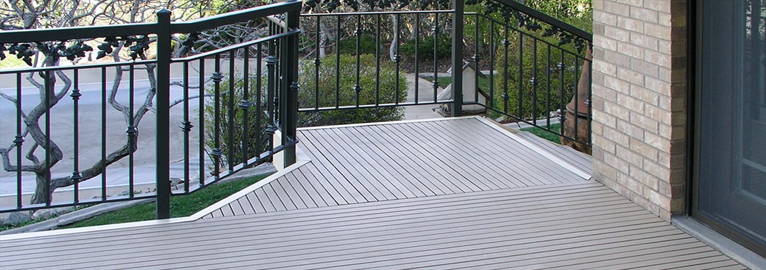 Custom Gray Pultruded Fiberglass Deck at Private Residence