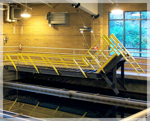 stair system for water treatment plant