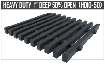 Heavy Duty 1” Deep 50% Open