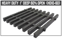 Heavy Duty 1” Deep 60% Open