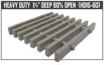 Heavy Duty 1-1/2” Deep 60% Open
