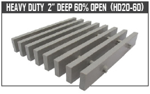 Heavy Duty 2” Deep 60% Open