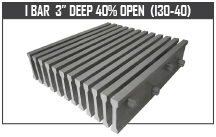 I Bar 3” Deep 40% Open