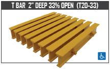 I Bar 2” Deep 33% Open