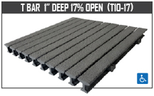 T Bar 1” Deep 17% Open